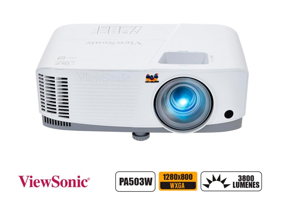 PROYECTOR VIEWSONIC PA503W WXGA DLP 3800LM 2 VGA HDMI DC3 PA503W