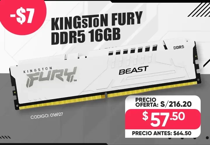 Memoria Ram Kingston Fury Ddr5 16gb Beast