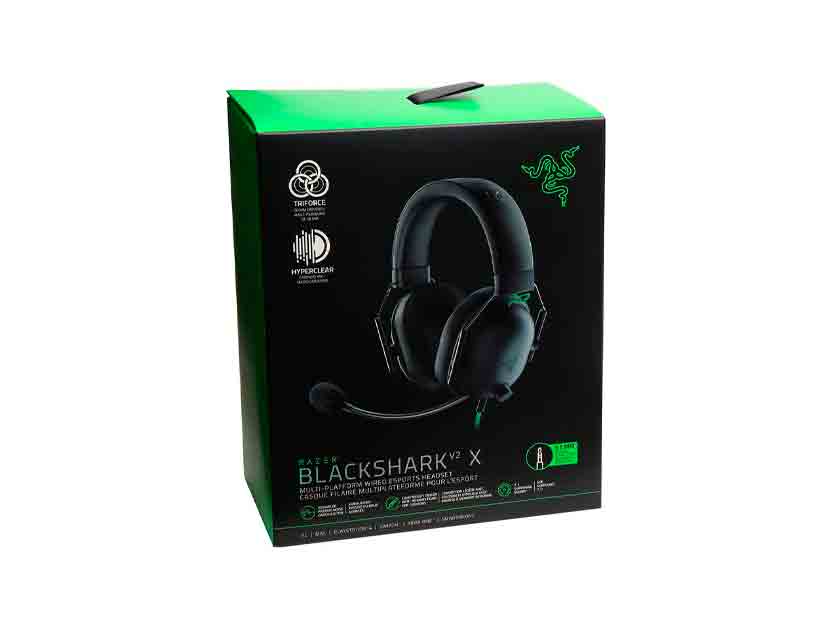 Auricular Razer Blackshark V2 X Gaming (rz04-03240100-r3u1) Con Microfono, Interfaz  Jack 3.5 Mm, Negro