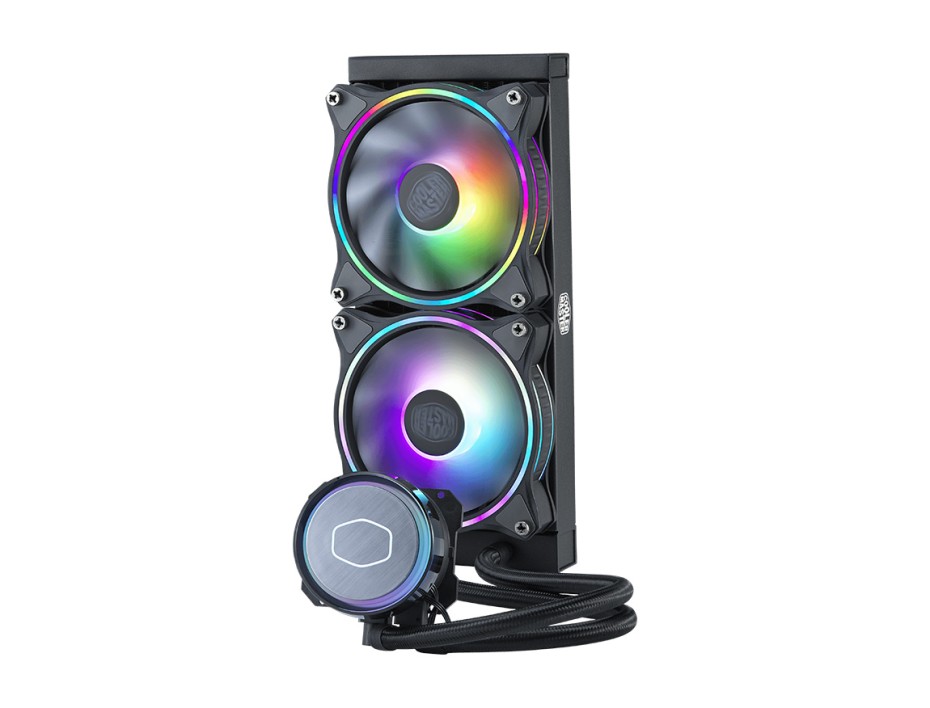 Sistema De Enfriamiento Liquido Cooler Master Masterliquid Ml240 Illusion (mlx-d24m-a18p2-r1) 2 Ventiladores, 240mm, Led Argb