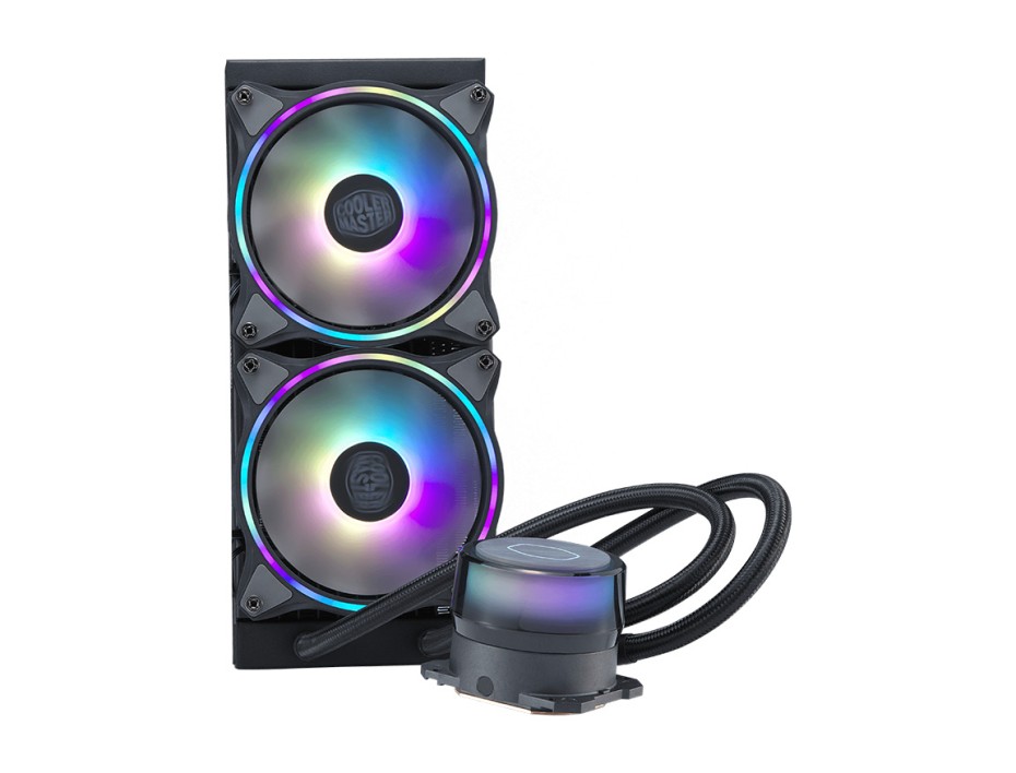 Sistema De Enfriamiento Liquido Cooler Master Masterliquid Ml240 Illusion (mlx-d24m-a18p2-r1) 2 Ventiladores, 240mm, Led Argb