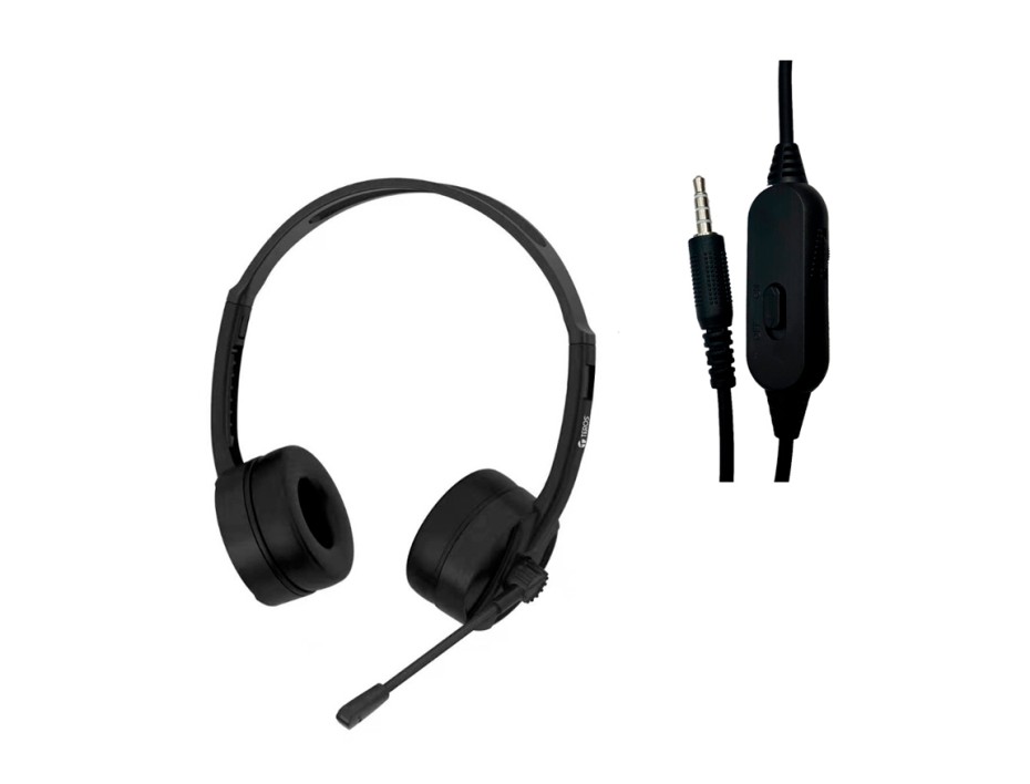 Auriculares Teros (te8032n) Con MicrÓfono, Negro