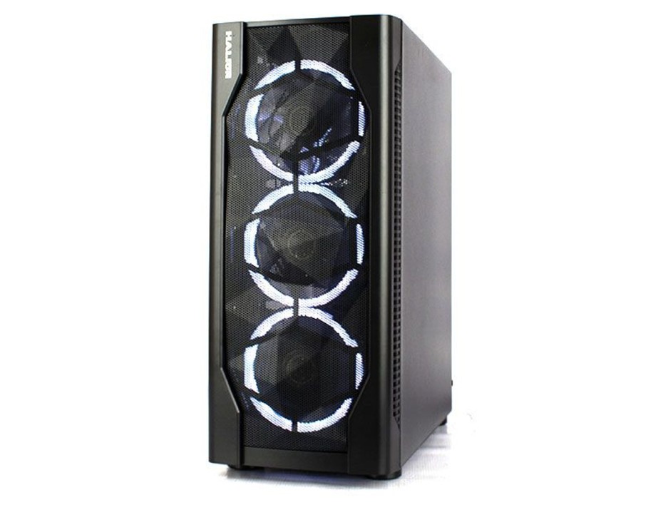 CASE HALION SPARTA 848 ( HA-SPARTA 848 ) 500W | 1 PANEL VIDRIO | 4 COOLER FAN | LED