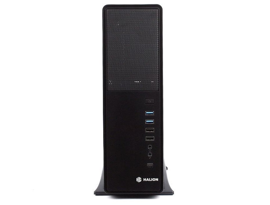 Case Mini Halion Slim Supra S612 Fuente 350w (s612 Pro) 1 Ventilador, Negro