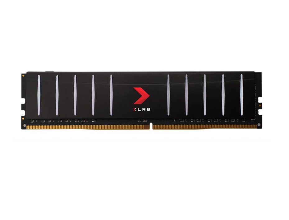 MEMORIA RAM PNY DDR4 8GB, FRECUENCIA 3200 MHZ, XLR8 UDIMM NEGRO, PARA PC DE ESCRITORIO (MD8GD4320016LP)