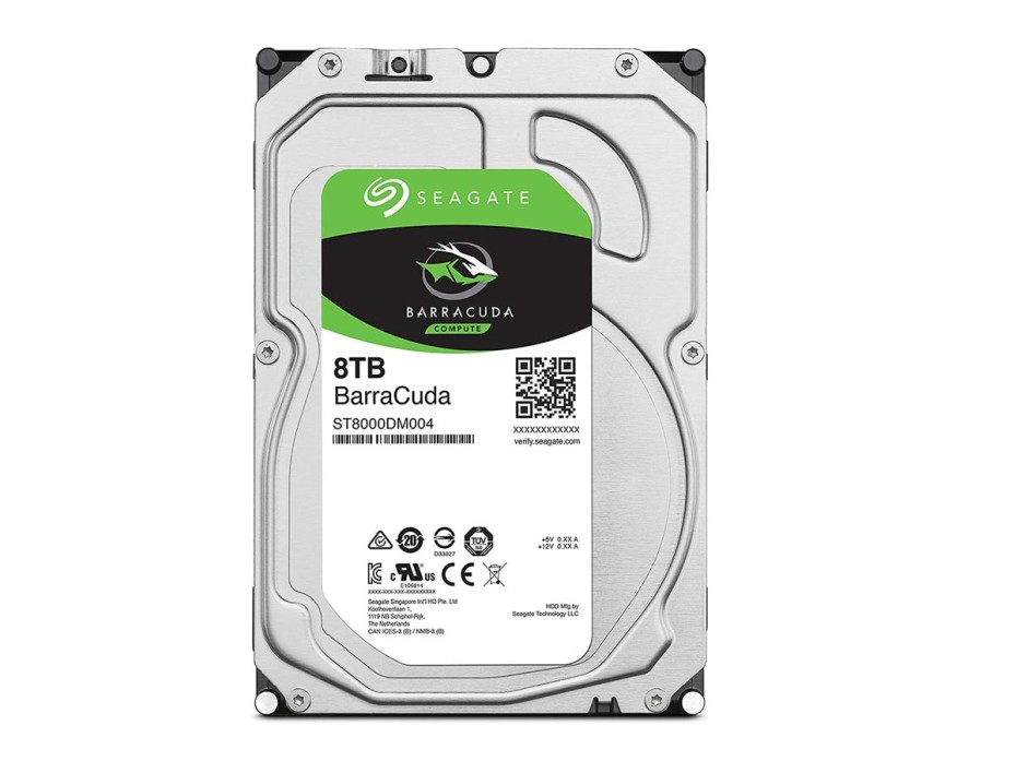 Disco Duro Seagate 8tb Barracuda (st8000dm004) Cache De 256mb, 5400 Rpm, 3.5", Sata 6, Para Pc De Escritorio, Verde