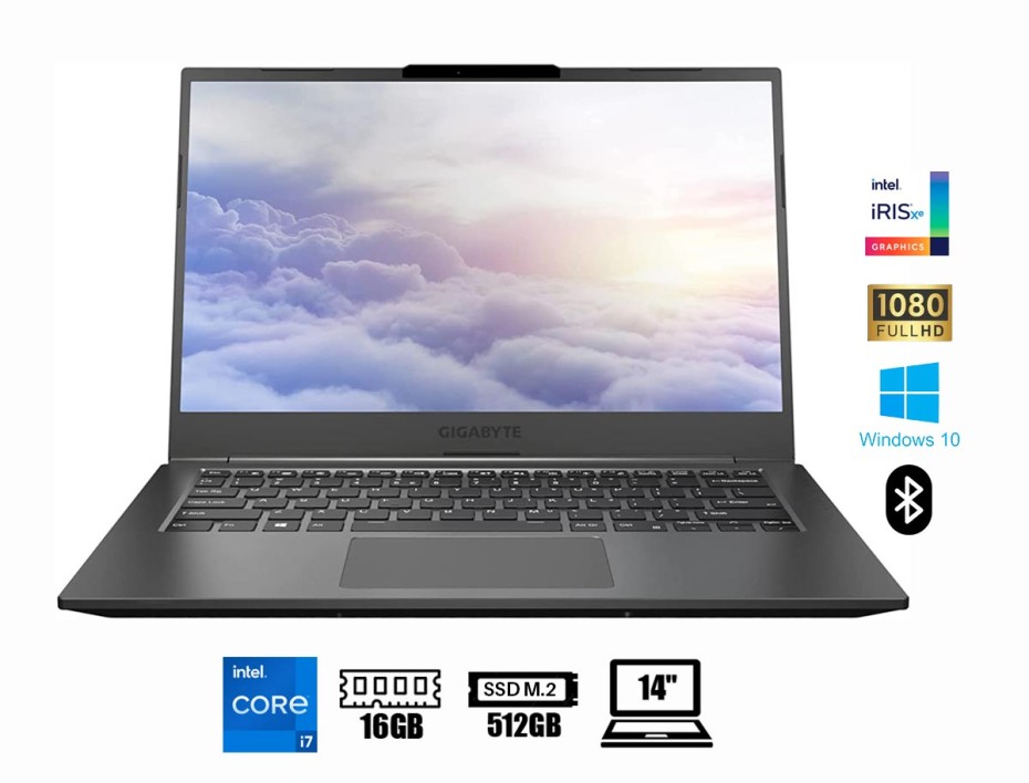 Laptop Gigabyte Core I7-1195g7 U4 Gamer (u4 Ud-70us823sh)  14" Fhd, Ram 16gb, Ssd M.2 512gb, Win10, Es., 11gen.