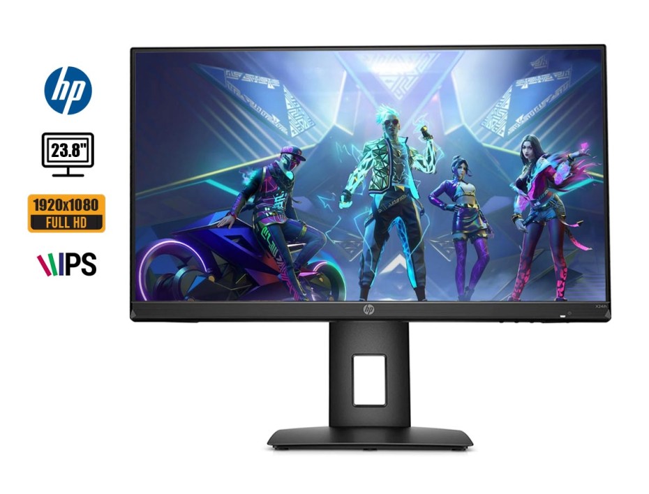 MONITOR HP 23.8 PULGADAS 2W924AA#ABA, X24IH GAMER IPS FHD, RESOLUCION 1920 X 1080P, PUERTO 1 HDMI 1 DISPLAYPRT, FRECUENCIA 144HZ, 1MS (2W924AA#ABA)