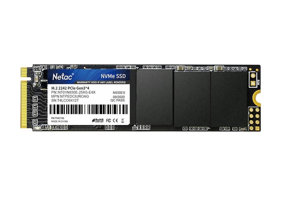 UNIDAD DE ALMACENAMIENTO SSD M.2 PCIE NETAC 256GB N930E, 2280, 3.0X4 NVME 1700MB/S (NT01N930E-256G-E4X)