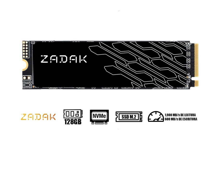 Unidad De Almacenamiento Ssd Sata 2.5 Zadak 128gb Twsg3 (zs128gtwsg3-1) 560mb/s