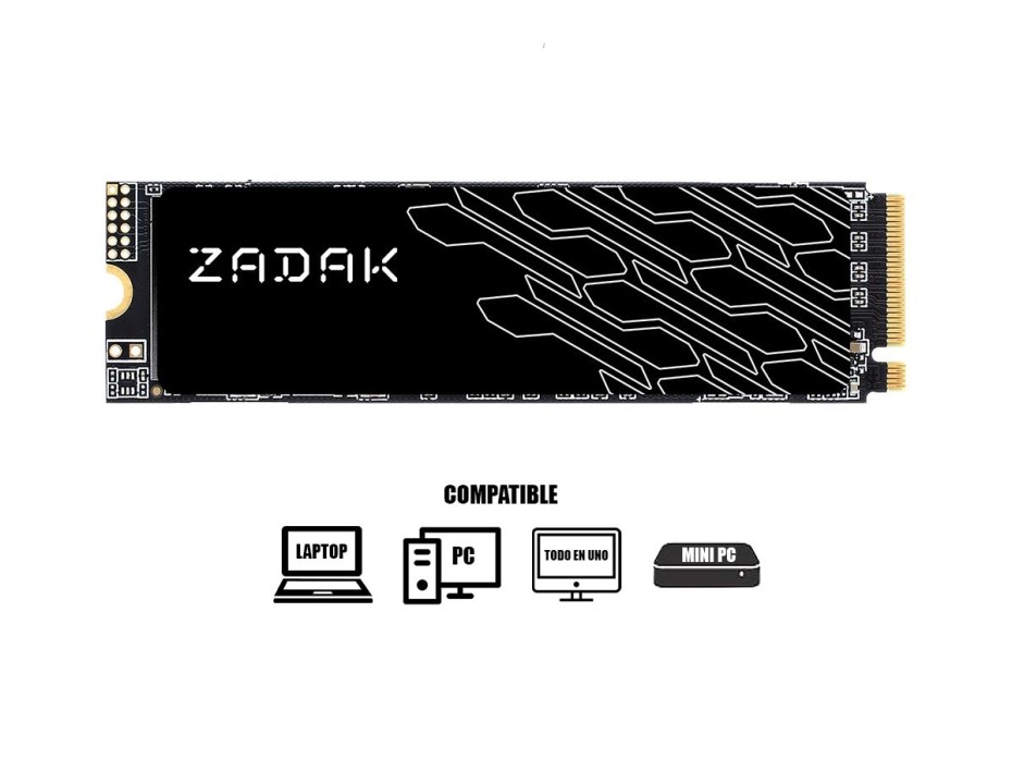 Unidad De Almacenamiento Ssd Sata 2.5 Zadak 128gb Twsg3 (zs128gtwsg3-1) 560mb/s