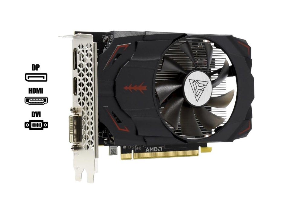 TARJETA DE VIDEO ARKTEK RX 550 4GB DDR5 RADEON CYCLOPS 128 BITS (AKR550D5S4GH1)