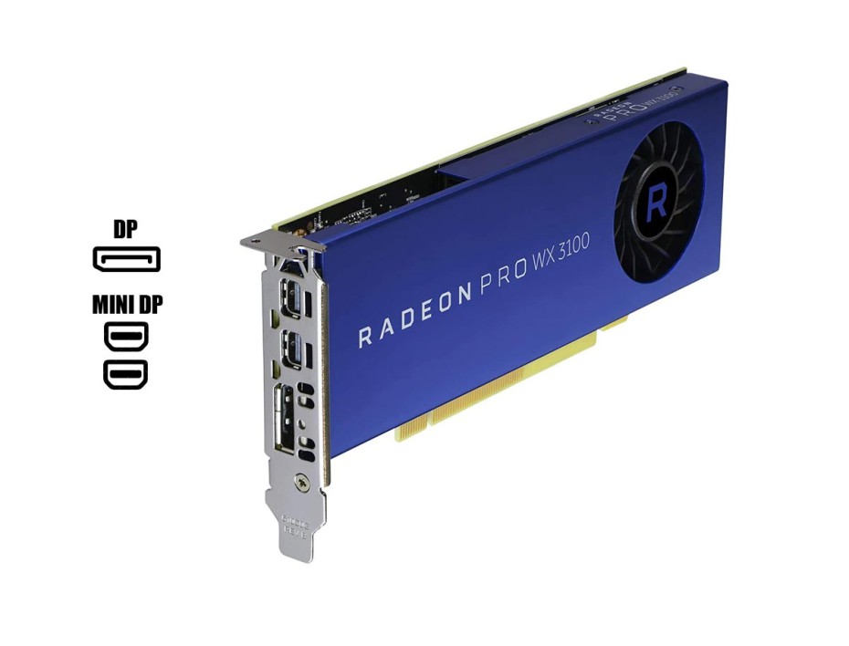 Tarjeta De Video Biostar Wx 3100 Pro 4gb Gddr5 (100-505999) Radeon 128 Bits, 1 Ventilador