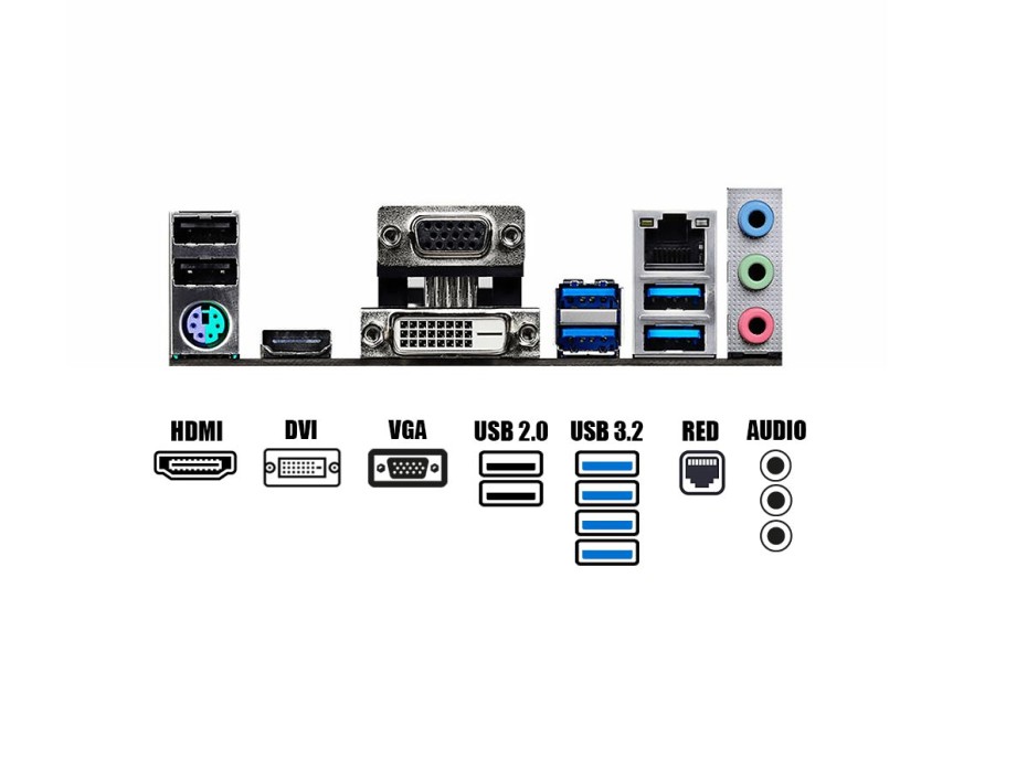 Placa Madre Asrock B550m-hdv (90-mxbdj0-a0uayz) Socket Am4, Ram Ddr4 Buss 4733oc Mhz