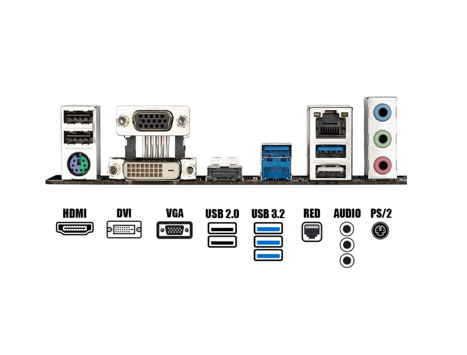 PLACA MADRE GIGABYTE B460M DS3H V2, PARA PROCESADORES INTEL LGA 1200, 4 RANURAS DE MEMORIA DDR4 HASTA 128GB BUSS 2933 MHZ, 9VA 10MA GEN(B460M DS3H V2)