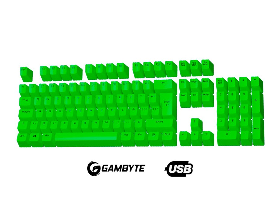 Set De Teclado Vsg Stardust Quarktastic, 105 Teclas Green Doble Inyeccion Oem (vg-kc207-grn)