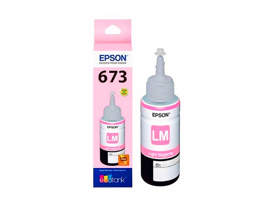 Tinta Epson 673 Color Magenta Claro T673620, Compatible L800, L805, L810 (c13t67362a)