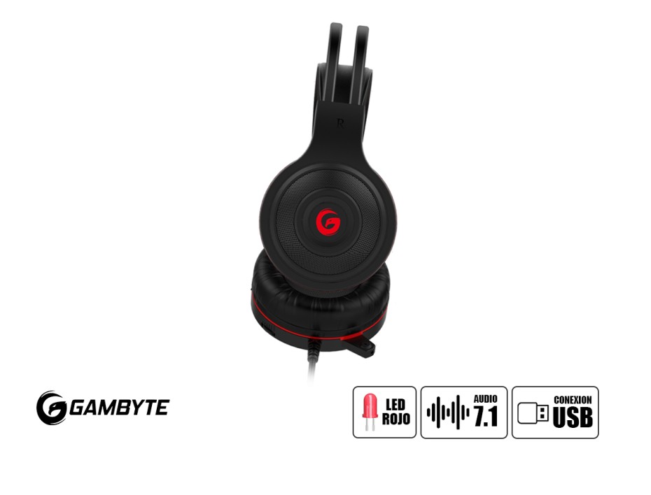 Combo 4 En Uno Gambyte Gryphus-h (gi-gryphus-h) Teclado Led Rgb, Mouse Led Rgb, Auricular Led Rgb, Pad Mouse, Negro