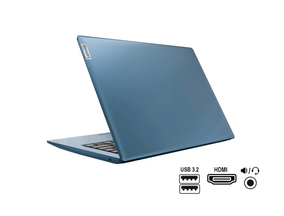 Laptop Lenovo Dual Core N5030 Ideapad 1 14igl05 (81vu000jus) Pantalla 14" Hd, Ram 4gb, Ssd 128gb, Windows 10, Us., 10gen.