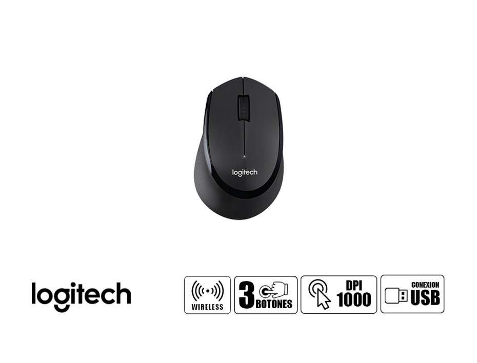 Combo 2 En Uno Logitech Inalambrico Mk345 Comfort (920-007820) Teclado, Mouse, 1000 Dpi, Negro