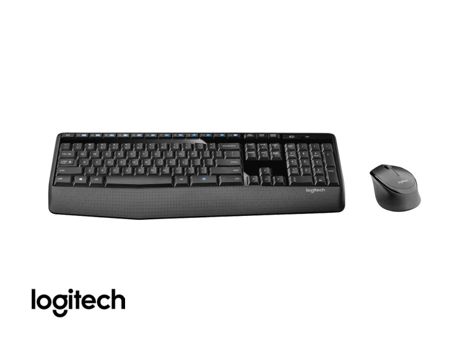 Combo 2 En Uno Logitech Inalambrico Mk345 Comfort (920-007820) Teclado, Mouse, 1000 Dpi, Negro