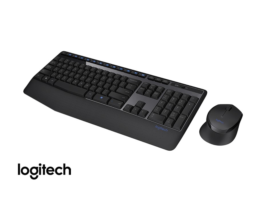 Combo 2 En Uno Logitech Inalambrico Mk345 Comfort (920-007820) Teclado, Mouse, 1000 Dpi, Negro