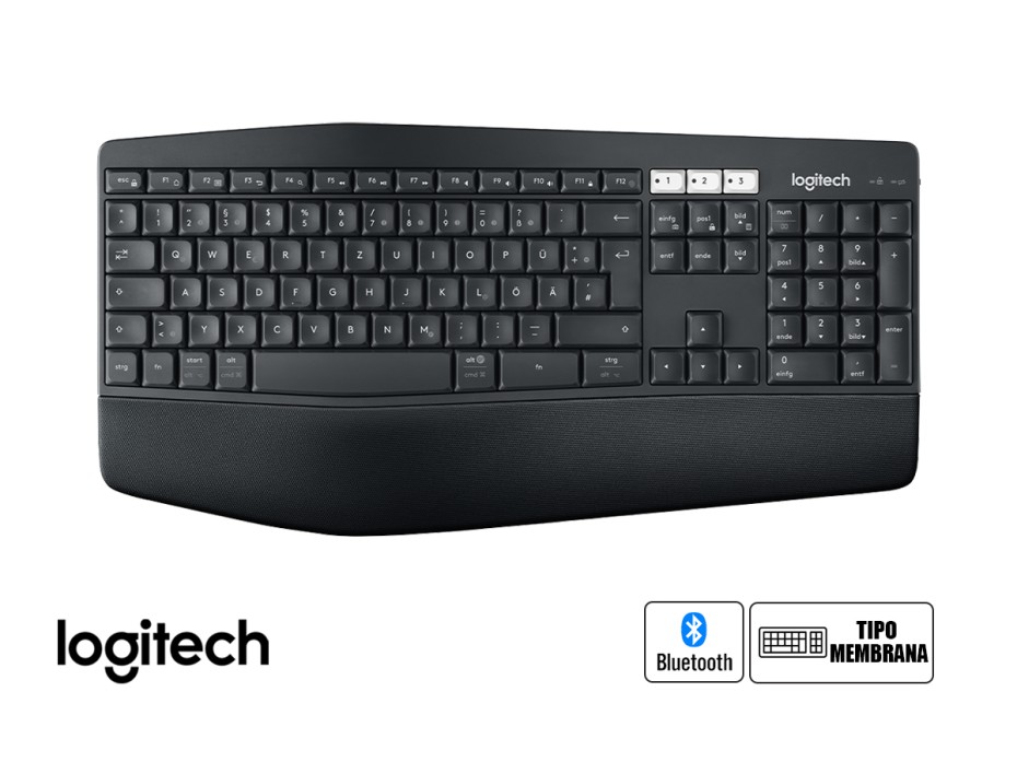 Combo 2 En Uno Logitech Inalambrico Performance Mk850, Teclado Bluetooth Smart, Mouse 8 Botones Sensor Hasta 1000 Dpi, Color Negro (920-008659)