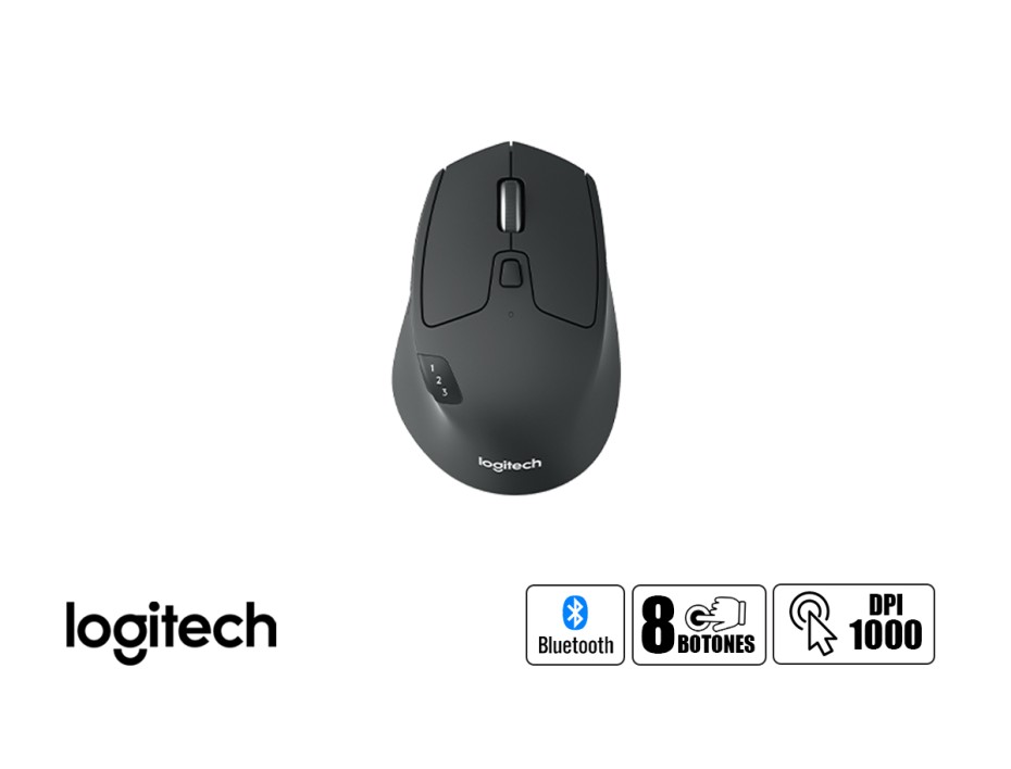 Combo 2 En Uno Logitech Inalambrico Performance Mk850, Teclado Bluetooth Smart, Mouse 8 Botones Sensor Hasta 1000 Dpi, Color Negro (920-008659)