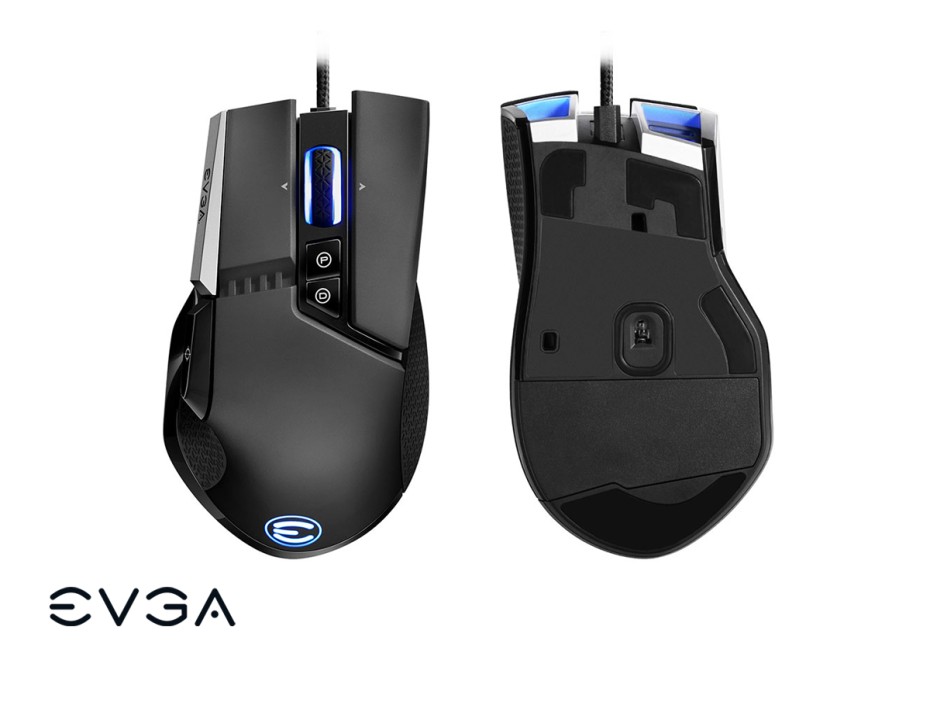 Mouse Evga X17 Gaming (903-w1-17bk-kr) Hasta 16.000 Dpi, 10 Botones, Rgb, Negro