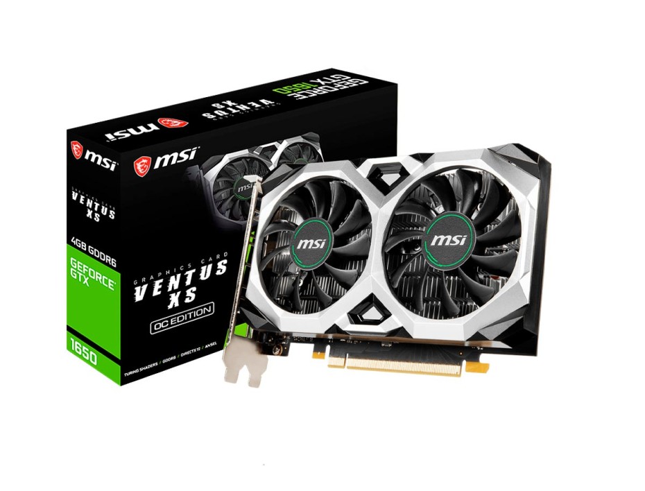 Tarjeta De Video Msi Gtx 1650 Ventus Xs Oc V1 4gb Gddr6 (912-v809-4264) Geforce Nvidia 128 Bits, 2 Ventiladores