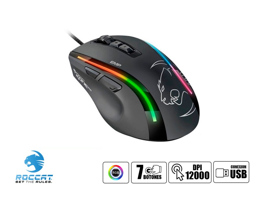 Mouse Roccat Kone Emp Gaming Led - Rgb (roc-11-812)