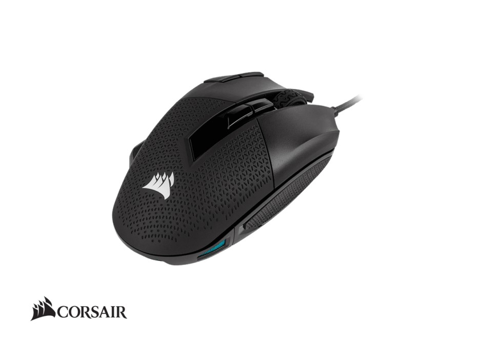 Mouse Corsair Nightsword Rgb Gaming (ch-9306011-na) Hasta 18.000 Dpi, 8 Botones Programables, Rgb, Negro