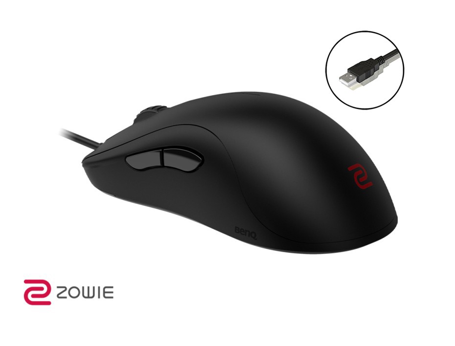 Mouse Zowie Za13-b Gaming (9h.n2wbb.a2e) Hasta 3200 Dpi, 5 Botones, Negro