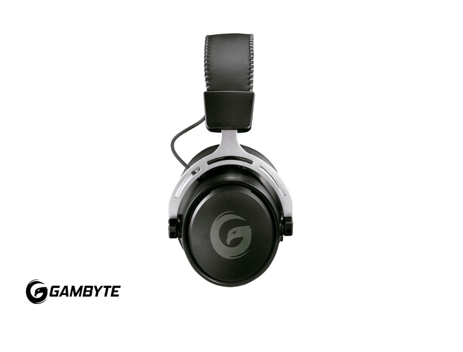 Auricular Inalambrico Gambyte Dark Templar Gaming 7.1 (bmbh415as) Con Microfono, Interfaz Jack 3.5 Mm, Negro C/ Gris