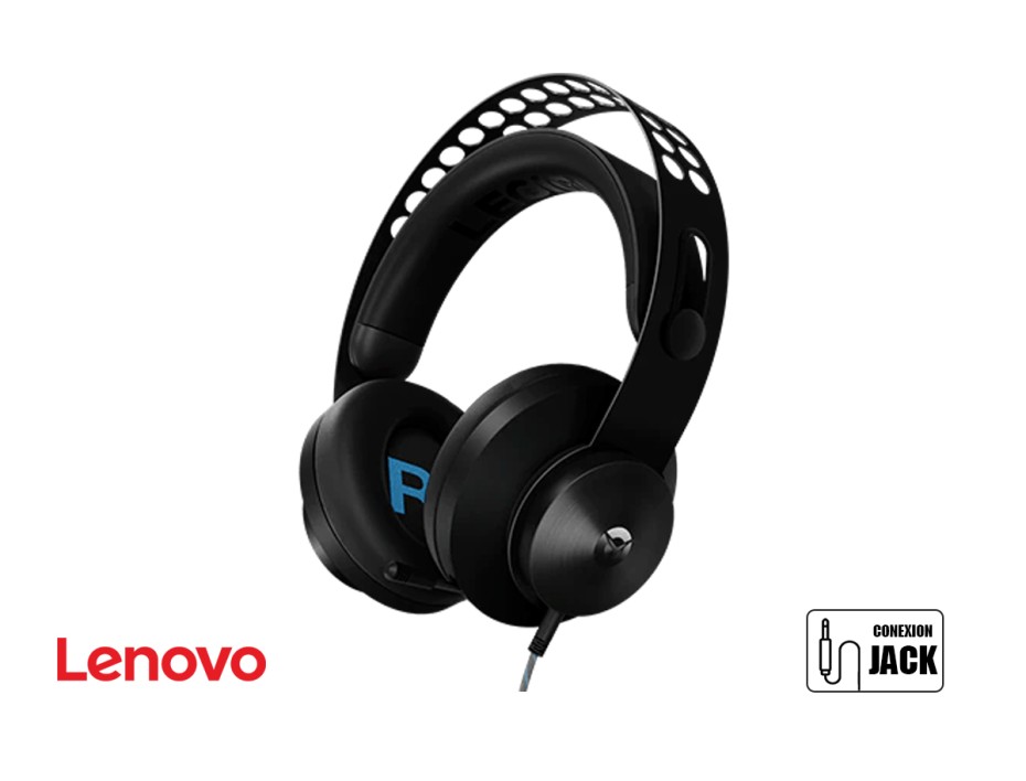 Auricular Lenovo Legion H300 Gaming (gxd0t69863) Con Microfono, Interfaz Usb, C/ Negro