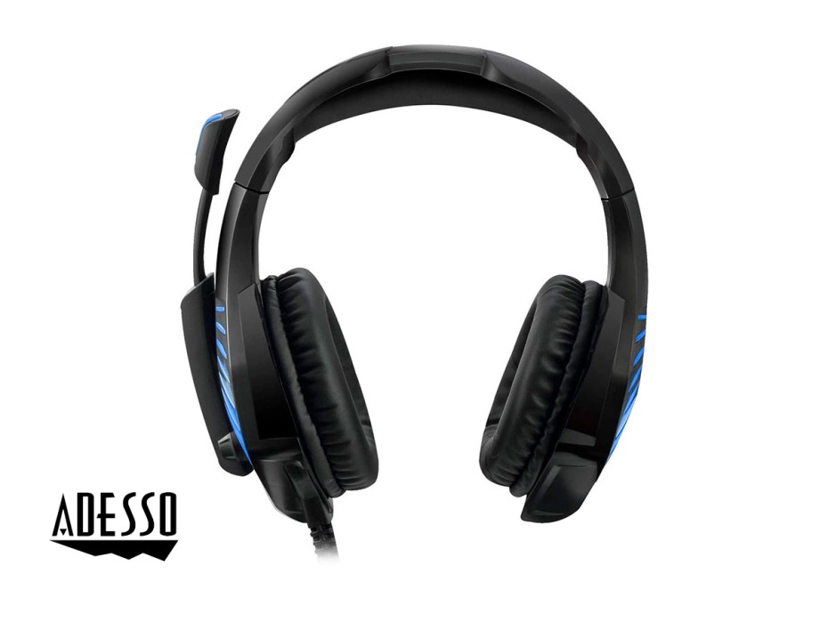 Auricular Adesso Xtream G4 Gaming 7.1 (xtream G4) Con Miicrofono, Interfaz Usb, Rgb, Negro C/ Gris