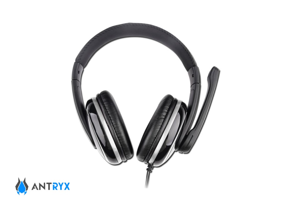 Auricular Antryx Xtreme Gh-370 Gaming (agh-370s) Con Microfono, Entrada Usb, Negro C/ Plata