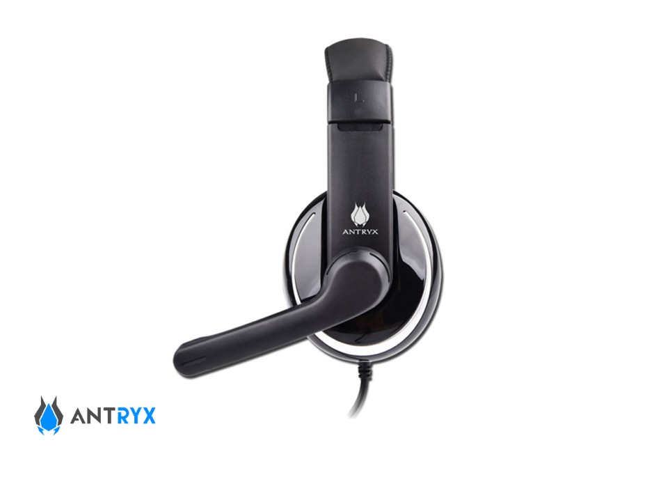 Auricular Antryx Xtreme Gh-370 Gaming (agh-370s) Con Microfono, Entrada Usb, Negro C/ Plata