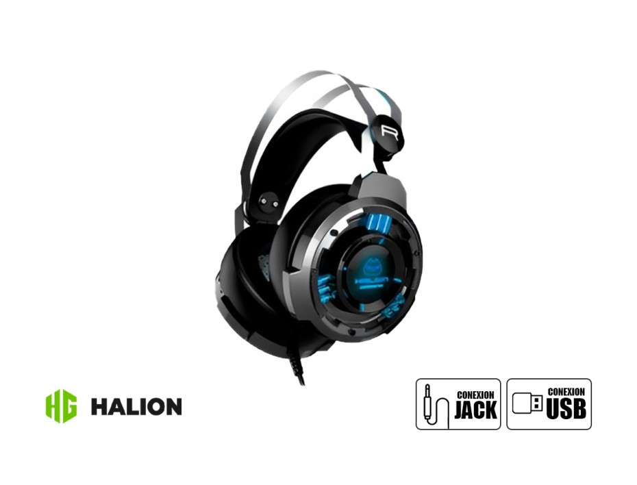 Auricular Halion Ha-z25 (ha-z25) Con Microfono, Negro C/ Plomo