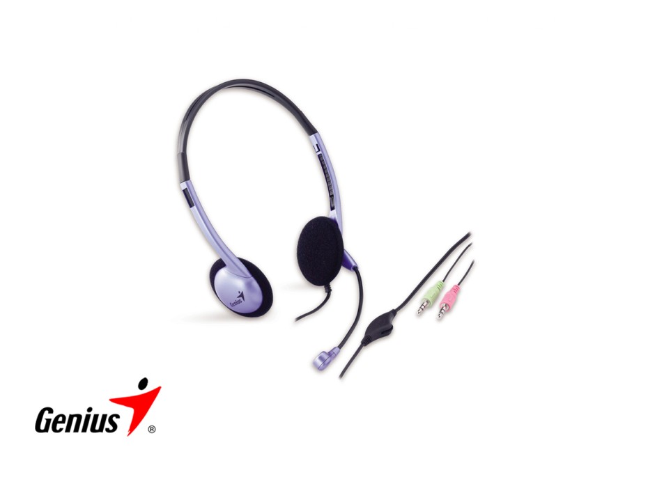 Auricular Genius Hs-04s (31710156101) Con Microfono, Gris