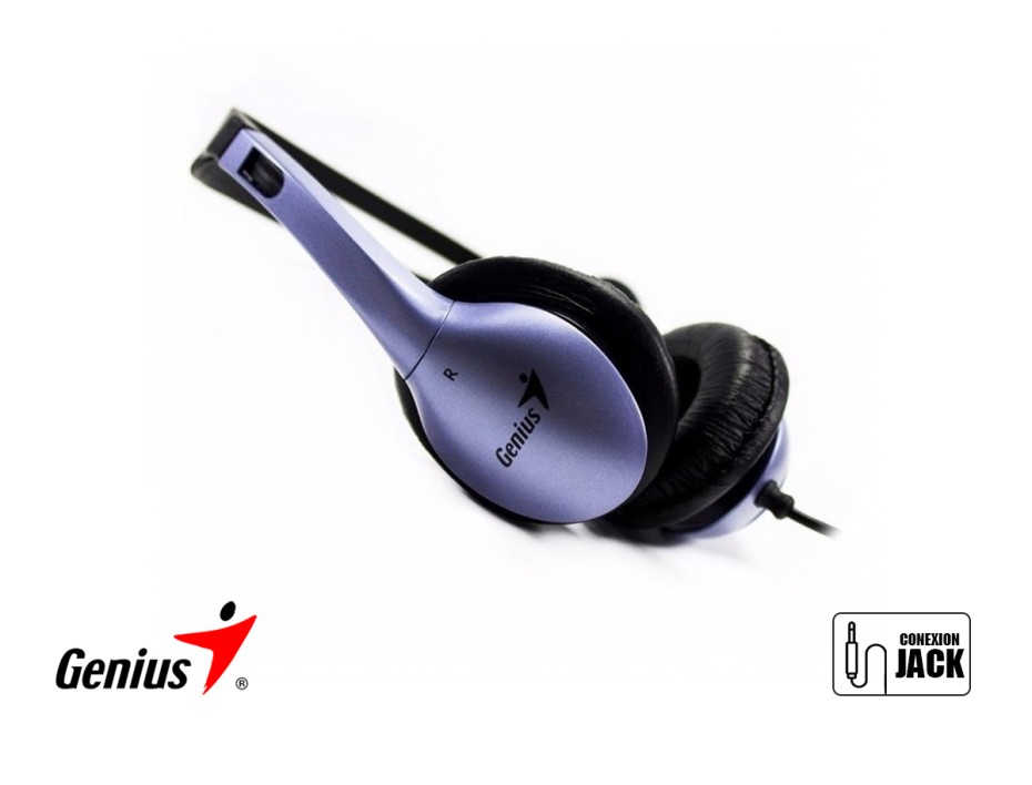 Auricular Genius Hs-04s (31710156101) Con Microfono, Gris