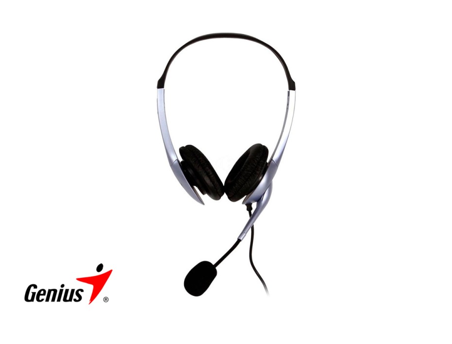 Auricular Genius Hs-04s (31710025100) Noise Cancelling, Con Microfono, Azul