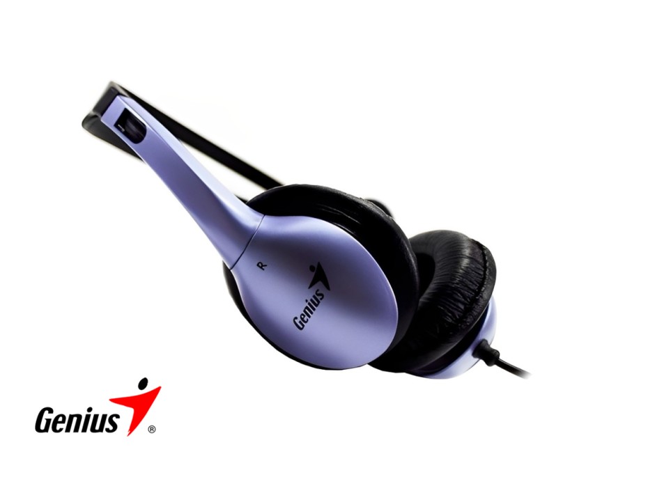 Auricular Genius Hs-04s (31710025100) Noise Cancelling, Con Microfono, Azul