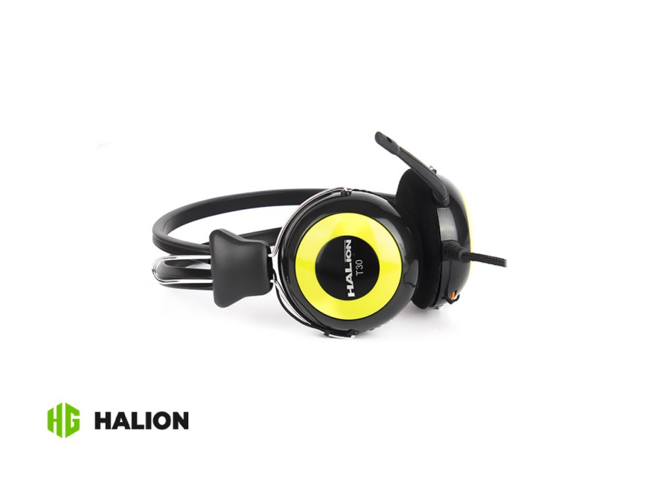 Auricular Halion T30 (halion T30) Con Microfono, Colores Variados Azul - Rojo - Amarillo