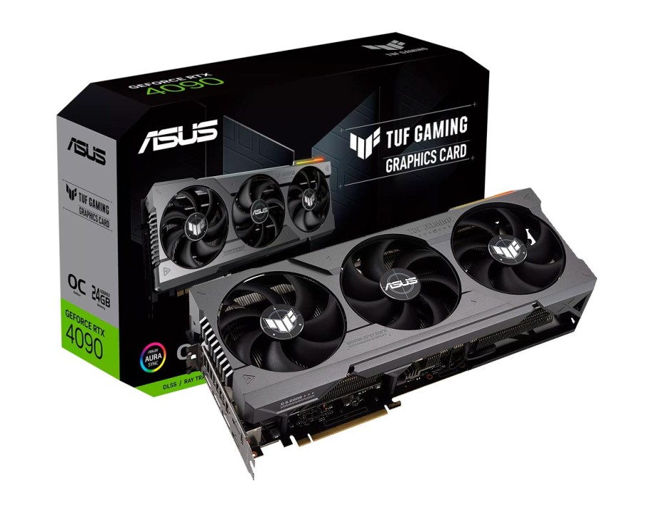 Tarjeta De Video Asus Rtx 4090 Tuf Gaming Oc 24gb Gddr6x (90yv0ie0-m0aa00) Geforce Nvidia 384 Bits | 3 Ventiladores