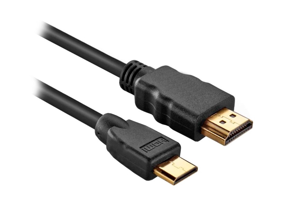 Cable De Puerto Hdmi Macho -- A -- Puerto Mini Hdmi Macho, Cable De 1.8 Metros, Color Negro (ahdg06)