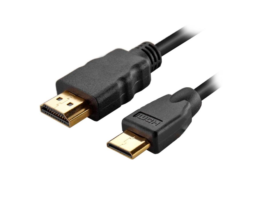 Cable De Puerto Hdmi Macho -- A -- Puerto Mini Hdmi Macho, Cable De 1.8 Metros, Color Negro (ahdg06)