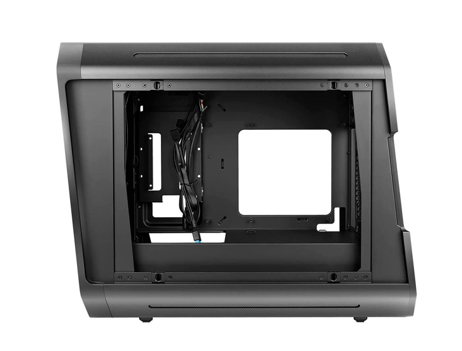 Case Antec Dark Cube Gaming S/fuente (0-761345-80034-1) Paneles De Vidrio, Led Rgb, Negro