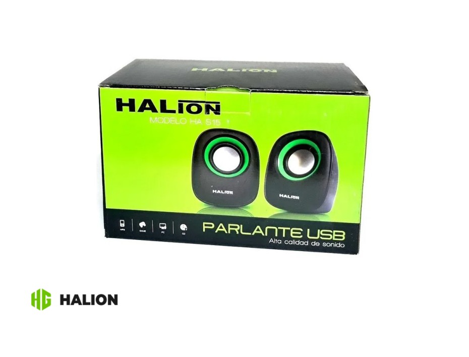 Parlante Halion S15 6 Watts (ha-s15 Ha-s15 Naranja) Interfaz Usb, Negro, Naranja