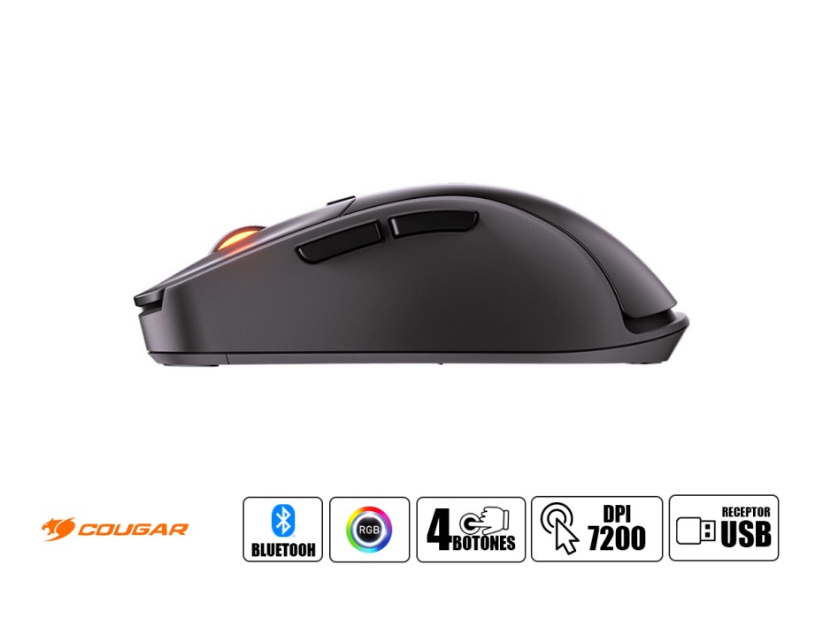 Mouse Inalambrico Cougar Surpassion Gaming (cgr-surrx) Hasta 7200 Dpi, 4 Botones